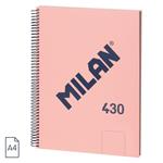 CUADERNO MILAN SERIE 1918 ESPIRAL A4 80H LISO ROSA | 8411574110231 | Librería Castillón - Comprar libros online Aragón, Barbastro