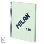 CUADERNO MILAN SERIE 1918 ESPIRAL A5 80H LISO VERDE | 8411574110354 | Librería Castillón - Comprar libros online Aragón, Barbastro