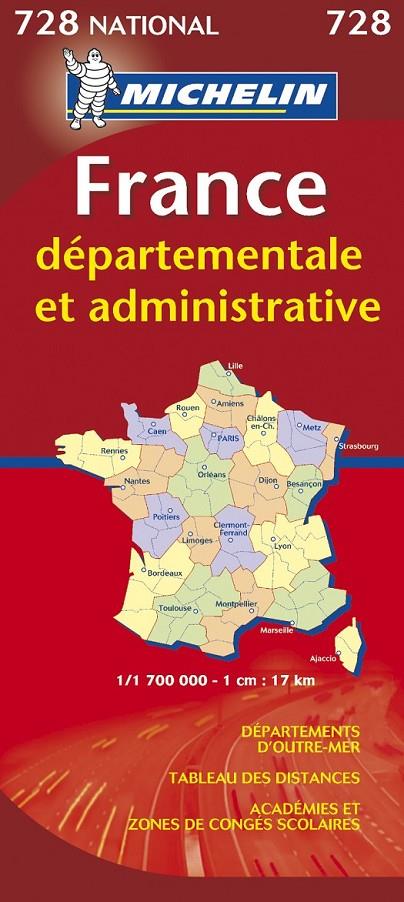 Mapa National Francia Administrativa | 9782067171626 | Varios autores | Librería Castillón - Comprar libros online Aragón, Barbastro