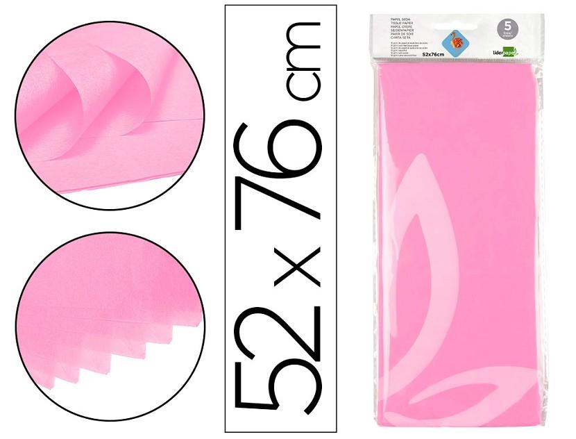 PAPEL SEDA 5H 53X76CM ROSA | 8423473360785 | Librería Castillón - Comprar libros online Aragón, Barbastro