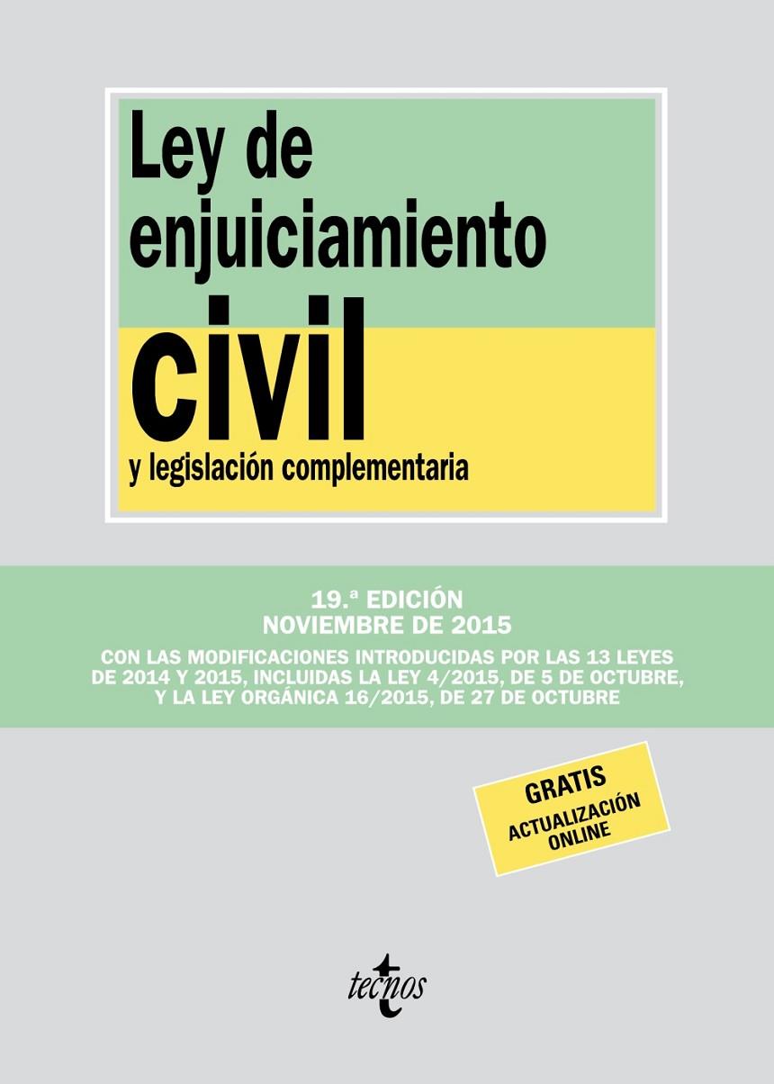 Ley de Enjuiciamiento Civil | 9788430968251 | Editorial Tecnos | Librería Castillón - Comprar libros online Aragón, Barbastro