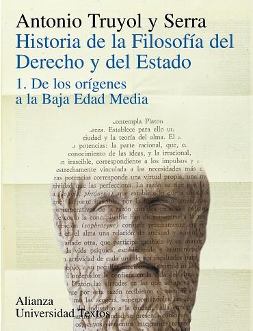 Historia de la filosofía del Derecho y del Estado | 9788420680088 | Truyol y Serra, Antonio | Librería Castillón - Comprar libros online Aragón, Barbastro