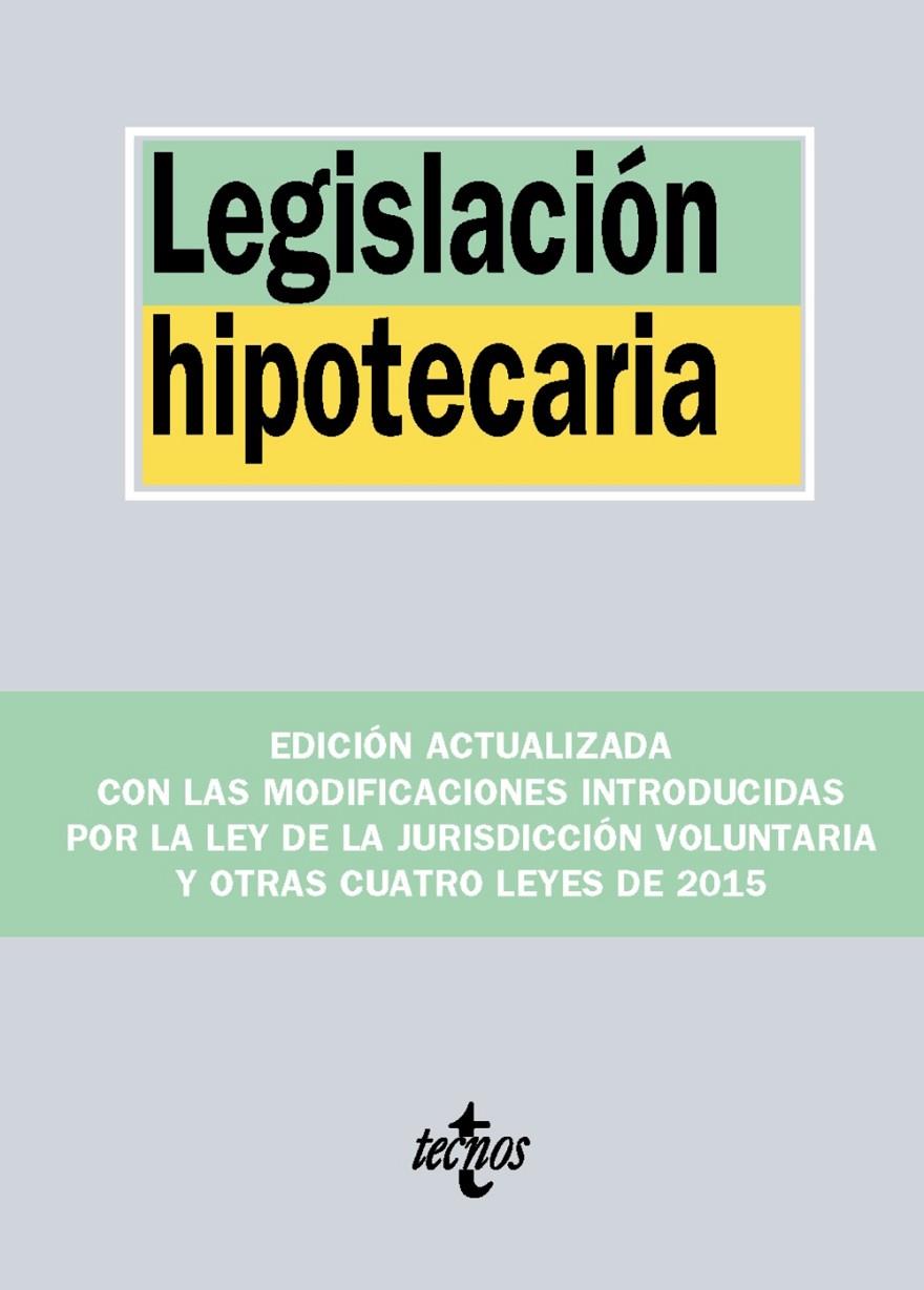 Legislación hipotecaria | 9788430966738 | Editorial Tecnos | Librería Castillón - Comprar libros online Aragón, Barbastro