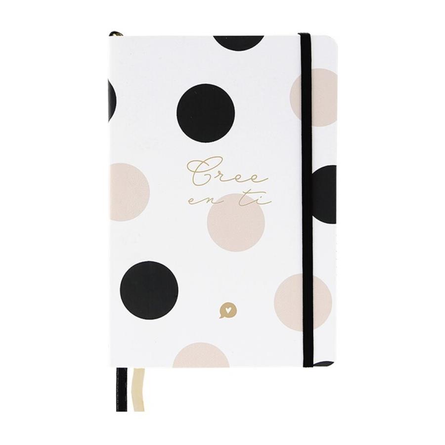 LIBRETA A5 ESTAMPADA DOTS WHITE A52431BL | 8435458047147 | Librería Castillón - Comprar libros online Aragón, Barbastro