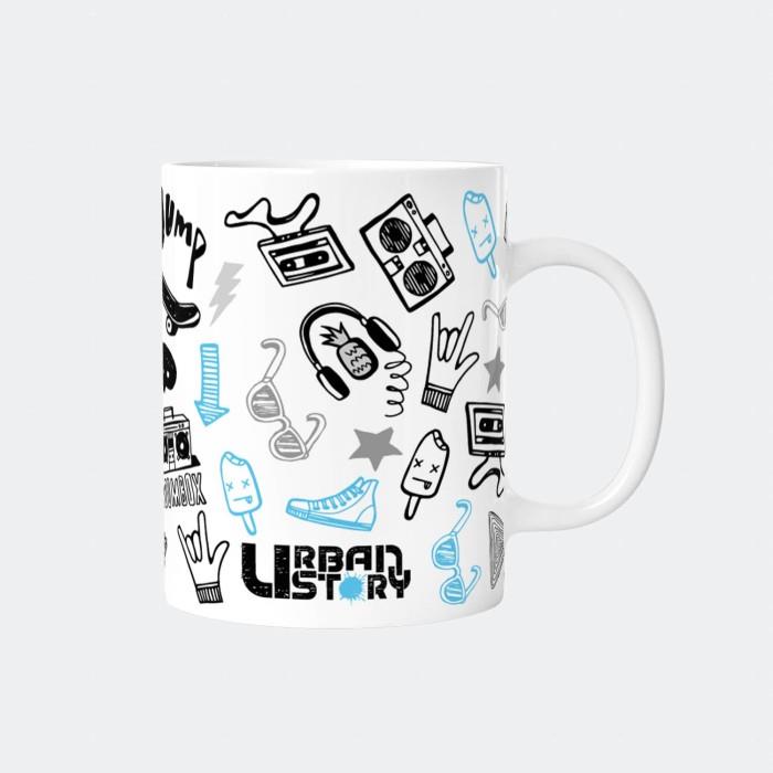 TAZA LOVELY STORY URBAN NEGRO | 8435458035595 | Librería Castillón - Comprar libros online Aragón, Barbastro