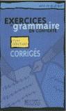 EXERCICES DE GRAMMAIRE EN CONTEXTE DEBUTANT CORRIGES | 9782011551344 | Varios autores | Librería Castillón - Comprar libros online Aragón, Barbastro