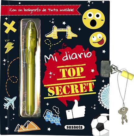 Mi diario Top Secret | 9788467791372 | Ediciones, Susaeta | Librería Castillón - Comprar libros online Aragón, Barbastro