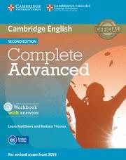 Complete Advanced Workbook with answers with Audio CD 2nd Edition ed.2014 | 9781107675179 | Matthews, Laura; Thomas, Barbara | Librería Castillón - Comprar libros online Aragón, Barbastro