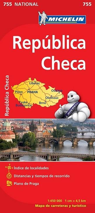 MAPA NATIONAL REPÚBLICA CHECA - MICHELIN 731 | 9782067172975 | MICHELIN | Librería Castillón - Comprar libros online Aragón, Barbastro