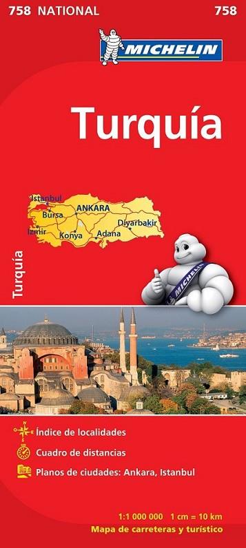 MAPA NATIONAL TURQUÍA - MICHELIN 758 | 9782067173163 | MICHELIN | Librería Castillón - Comprar libros online Aragón, Barbastro