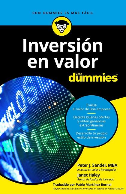 Inversión en valor para Dummies | 9788432903922 | Sander, Peter J./Haley, Janet | Librería Castillón - Comprar libros online Aragón, Barbastro