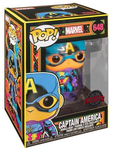 FUNKO POP MARVEL BLACK LIGHT CAPITAN AMERICA 648 | 889698488457 | Librería Castillón - Comprar libros online Aragón, Barbastro