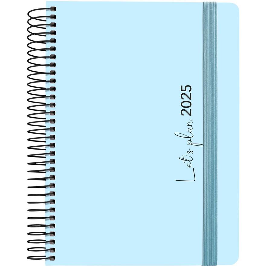 AGENDA 2025 GRAFOPLAS COLORS 15X21CM DÍA PÁGINA SOFT ESPIRAL METALICA CUATRILINGUE AZUL PASTEL | 8413623172672 | Librería Castillón - Comprar libros online Aragón, Barbastro