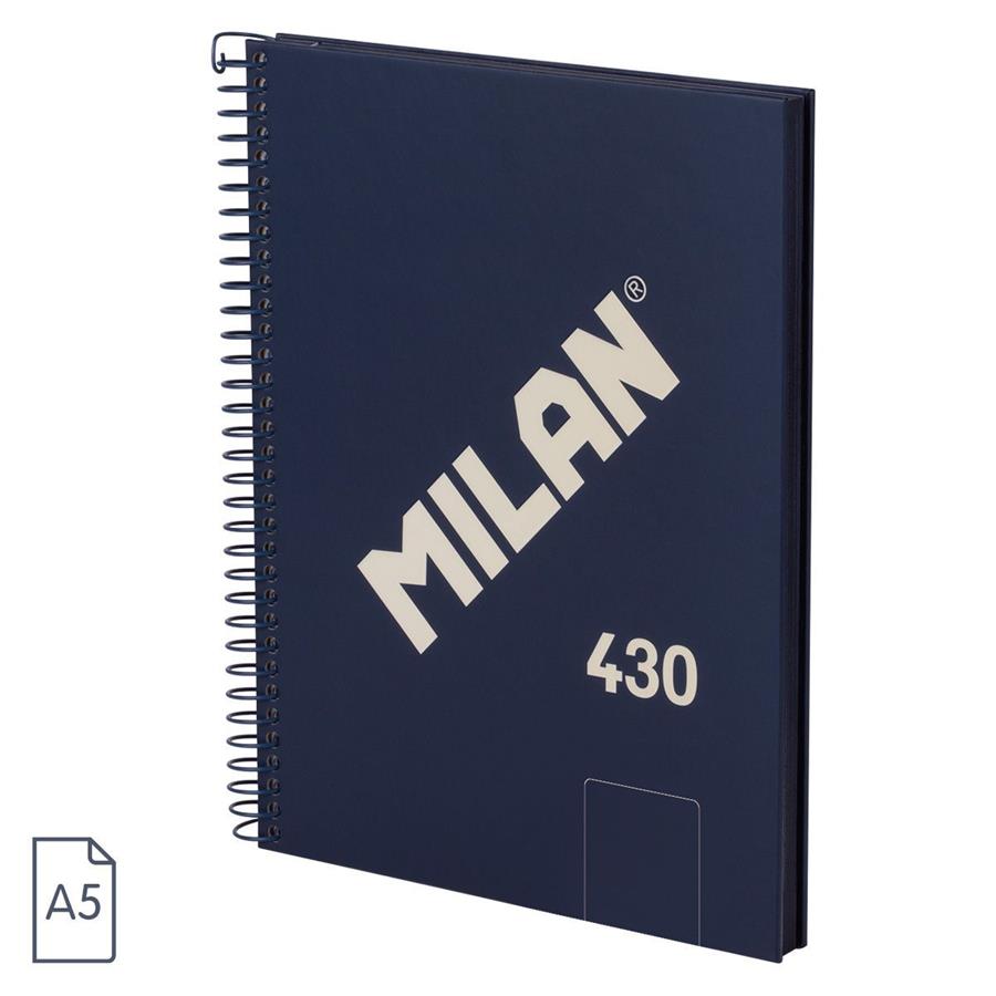 CUADERNO MILAN SERIE 1918 ESPIRAL A5 80H LISO AZUL | 8411574110347 | Librería Castillón - Comprar libros online Aragón, Barbastro