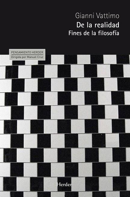 De la realidad. Fines de la filosofía | 9788425431166 | Vattimo, Gianni | Librería Castillón - Comprar libros online Aragón, Barbastro