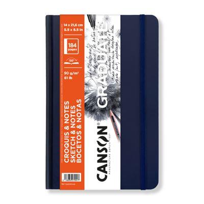 CUADERNO CANSON GRADUATE BOCETOS & NOTAS 90GR 14X21.6CM TAPA DURA AZUL | 3148950079947 | Librería Castillón - Comprar libros online Aragón, Barbastro