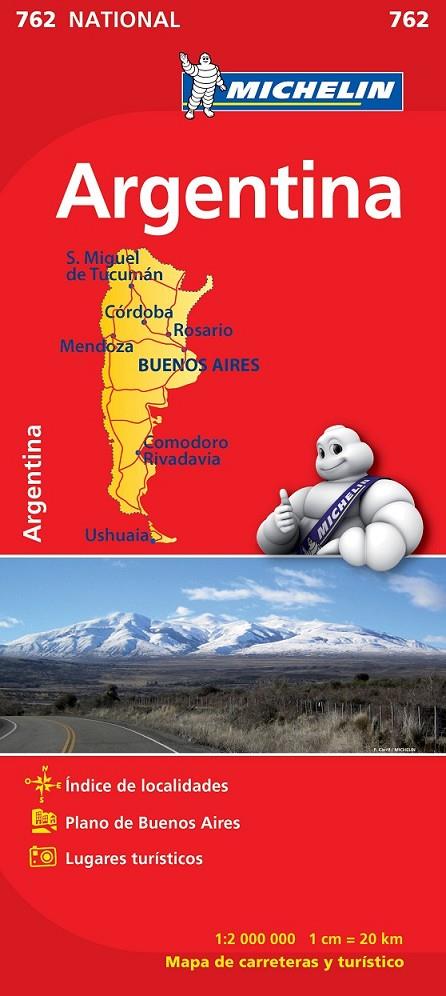 MAPA NATIONAL ARGENTINA - MICHELIN 762 | 9782067173378 | MICHELIN | Librería Castillón - Comprar libros online Aragón, Barbastro