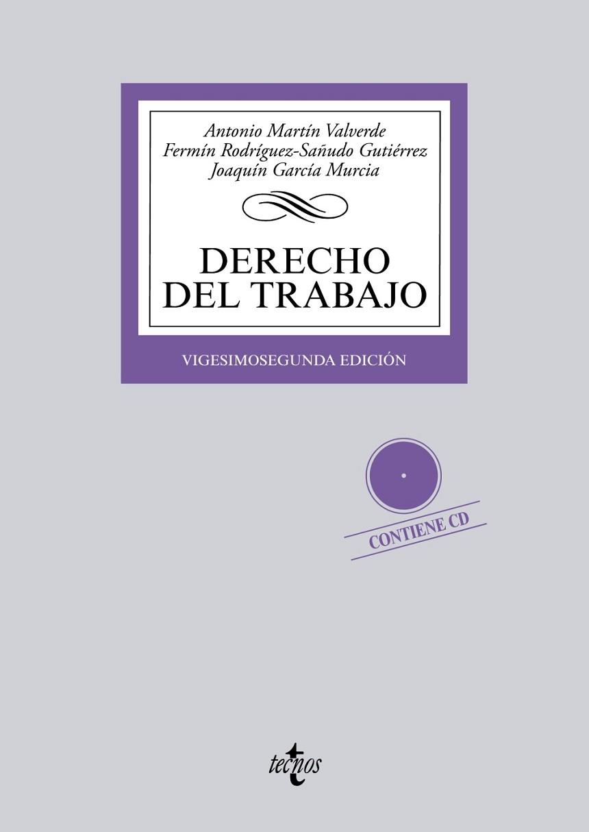 Derecho del Trabajo | 9788430958948 | Martín Valverde, Antonio; Rodríguez-Sañudo Gutiérrez, Fermín; García Murcia, Joaquín | Librería Castillón - Comprar libros online Aragón, Barbastro