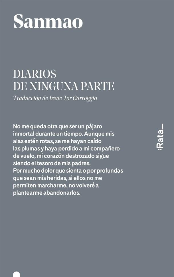 Diarios de ninguna parte | 9788416738076 | Sanmao | Librería Castillón - Comprar libros online Aragón, Barbastro