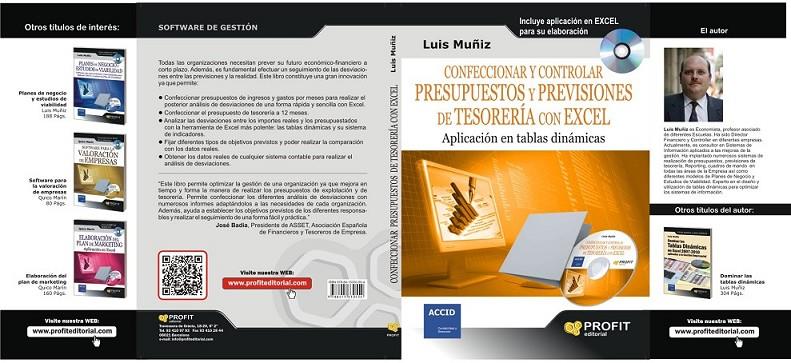 CONFECCIONAR Y CONTROLAR PRESUPUESTOS Y PREVISIONES DE TESORERÍA CON EXCEL +CD | 9788415330554 | MUÑIZ GONZÁLEZ, LUIS | Librería Castillón - Comprar libros online Aragón, Barbastro