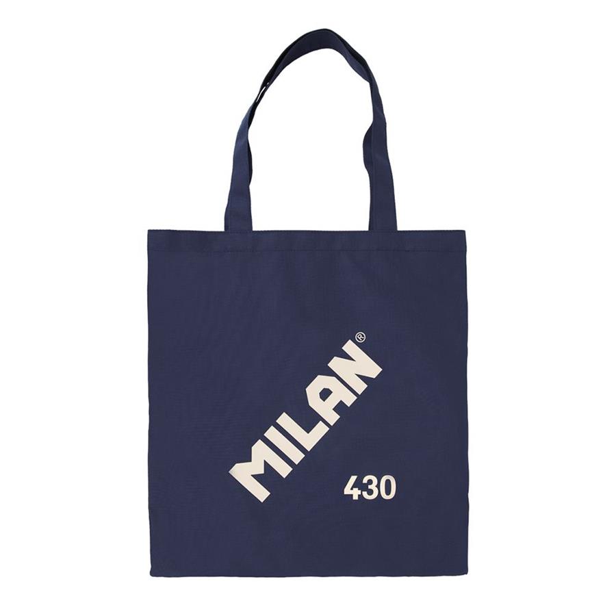 BOLSA TOTE BAG MILAN SINCE 1918 AZUL | 8411574106555 | Librería Castillón - Comprar libros online Aragón, Barbastro