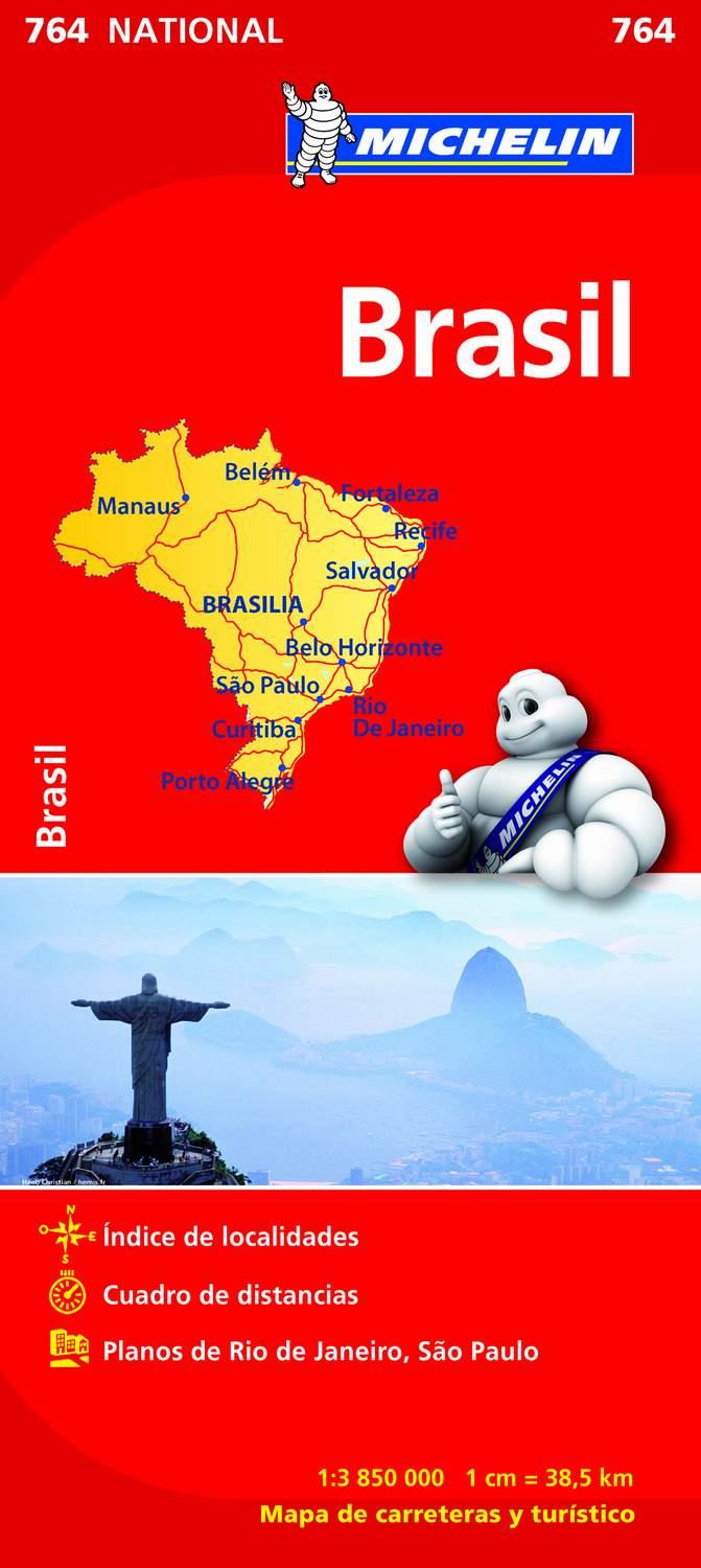 BRASIL ED.2012 - MAPA MICHELIN NATIONAL 764 | 9782067173514 | Librería Castillón - Comprar libros online Aragón, Barbastro