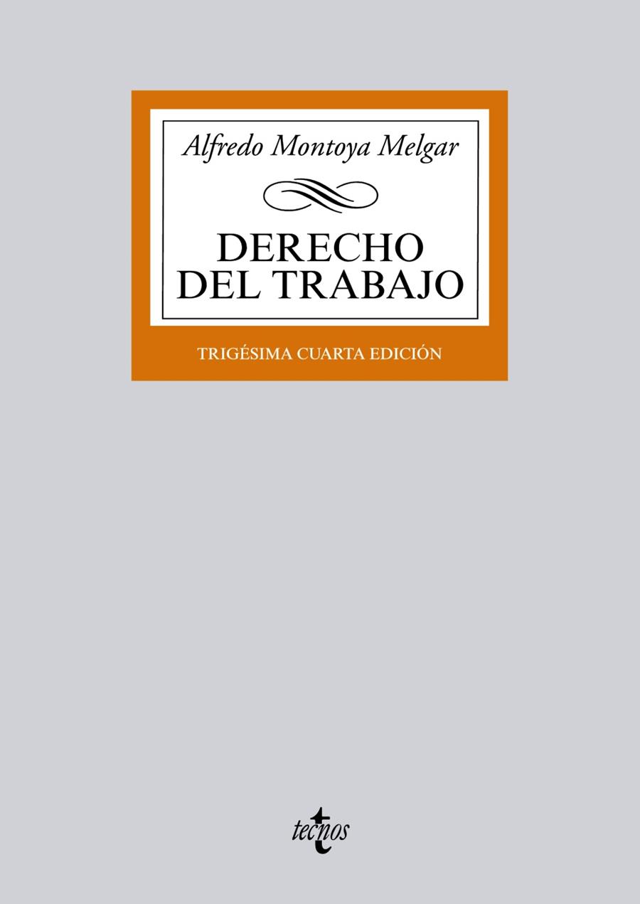 Derecho del Trabajo | 9788430958917 | Montoya Melgar, Alfredo | Librería Castillón - Comprar libros online Aragón, Barbastro