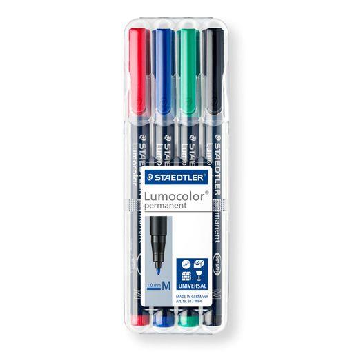 PACK 4 ROTULADORES STAEDTLER LUMOCOLOR M NEGRO VERDE ROJO AZUL | 4007817310380 | Librería Castillón - Comprar libros online Aragón, Barbastro