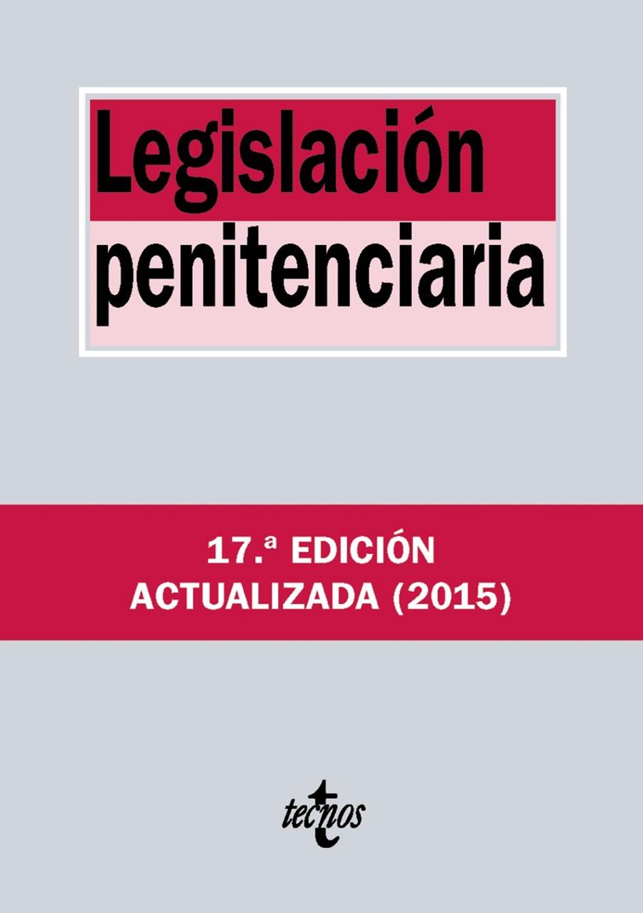 Legislación penitenciaria | 9788430966769 | Editorial Tecnos | Librería Castillón - Comprar libros online Aragón, Barbastro