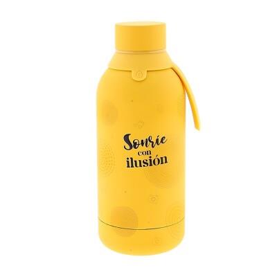 BOTELLA ACERO INOXIDABLE 500 ML MOUSTARD SONRÍE CON ILUSIÓN | 8435458072231 | Librería Castillón - Comprar libros online Aragón, Barbastro