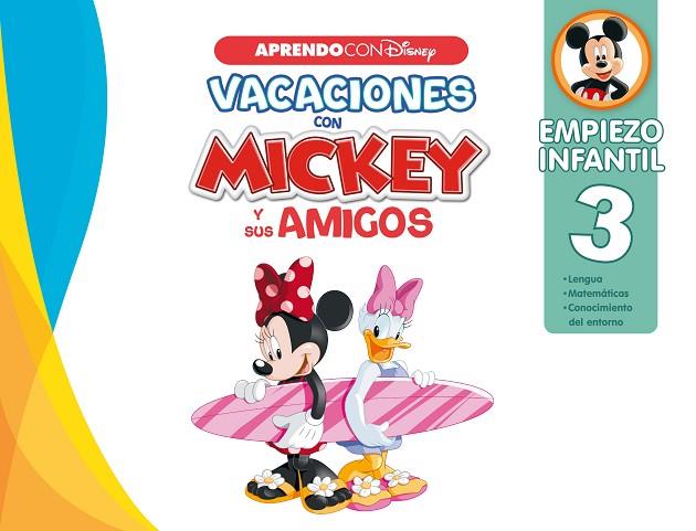 Vacaciones con Mickey y sus amigos. Empiezo infantil 3 | 9788418039553 | Disney, | Librería Castillón - Comprar libros online Aragón, Barbastro