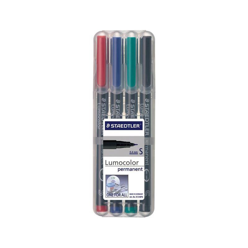 PACK 4 ROTULADORES STAEDTLER LUMOCOLOR S NEGRO VERDE ROJO AZUL | 4007817308431 | Librería Castillón - Comprar libros online Aragón, Barbastro