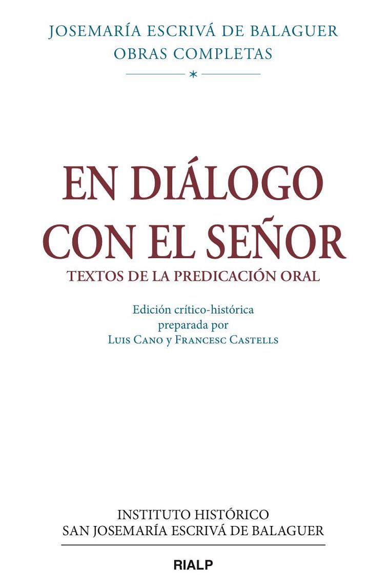 En diálogo con el Señor | 9788432148613 | Escrivá de Balaguer, Josemaría | Librería Castillón - Comprar libros online Aragón, Barbastro