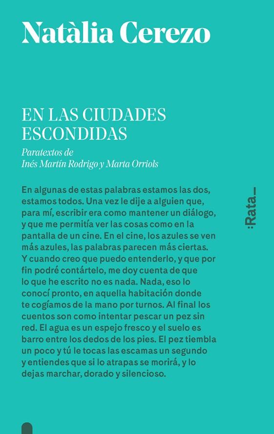 En las ciudades escondidas | 9788416738410 | Cerezo, Natàlia | Librería Castillón - Comprar libros online Aragón, Barbastro