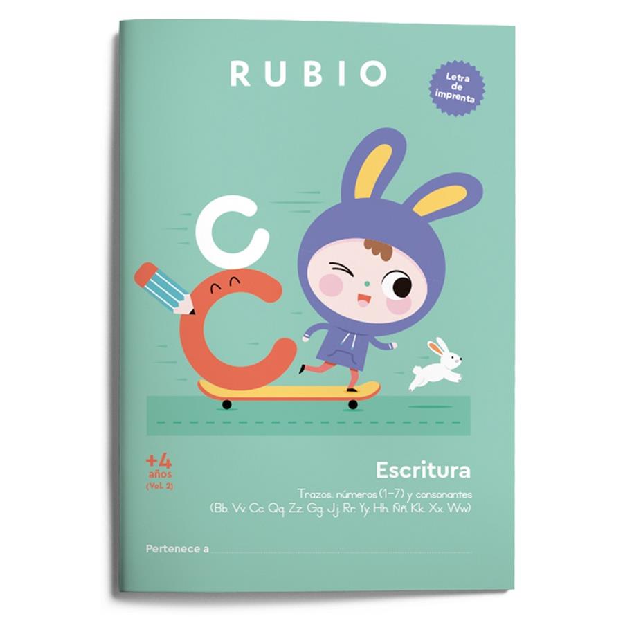 Escritura con letra de imprenta (+4 años). Vol. 2 | 9788418964824 | ENRIQUE RUBIO POLO SLU | Librería Castillón - Comprar libros online Aragón, Barbastro