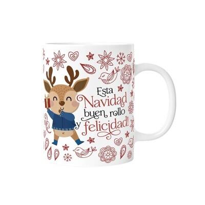 TAZA LOVELY 330 ML ESTA NAVIDAD, BUEN ROLLO Y FELICIDAD | 8435458178278 | Librería Castillón - Comprar libros online Aragón, Barbastro