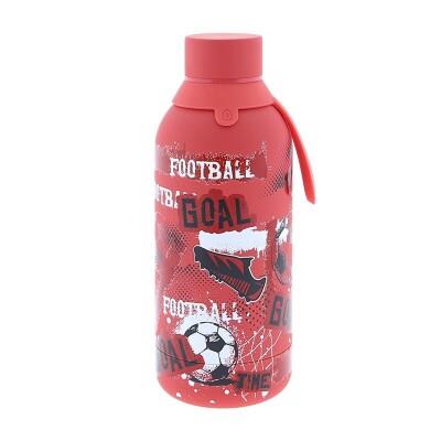 BOTELLA TÉRMICA ACERO INOXIDABLE 500ML CORAL RED FUTBOL | 8435458061235 | Librería Castillón - Comprar libros online Aragón, Barbastro