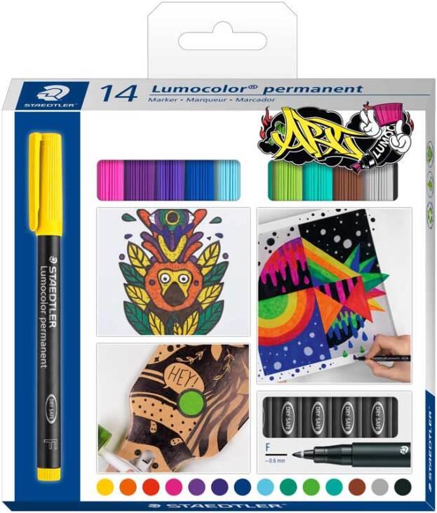 ROTULADOR LUMOCOLOR PERMANENTE 318 C14 F CAJA 14 COLORES | 4007817086131 | Librería Castillón - Comprar libros online Aragón, Barbastro