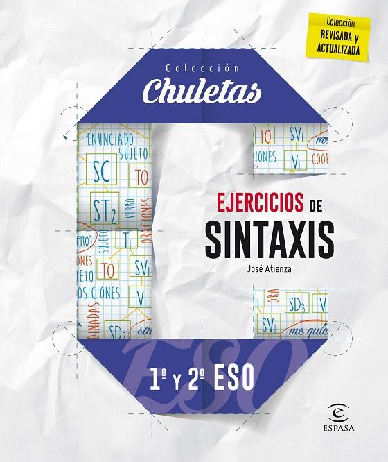 Ejercicios de sintaxis 1º y 2º para la ESO - Chuletas | 9788467044386 | Atienza Marmolejo, José | Librería Castillón - Comprar libros online Aragón, Barbastro