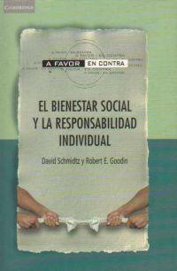 BIENESTAR SOCIAL Y LA RESPONSABILIDAD INDIVIDUAL, EL | 9788483230800 | SCHMIDTZ, DAVID | Librería Castillón - Comprar libros online Aragón, Barbastro