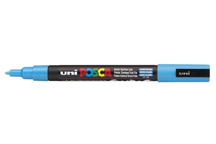 UNIBALL POSCA PC3M 0.9-1.3MM AZUL CLARO | 4902778915868 | Librería Castillón - Comprar libros online Aragón, Barbastro