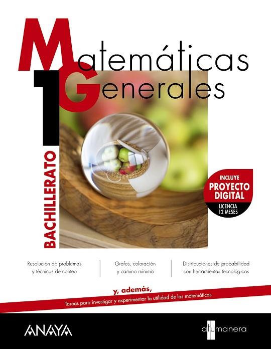 1º Bach Matemáticas Generales. | 9788466747387 | Clavijo Ruiz, Manuel / Montero Estravis, Guiomar M.ª / Montero Gil, Víctor / Ortega Hernández, Anabe | Librería Castillón - Comprar libros online Aragón, Barbastro