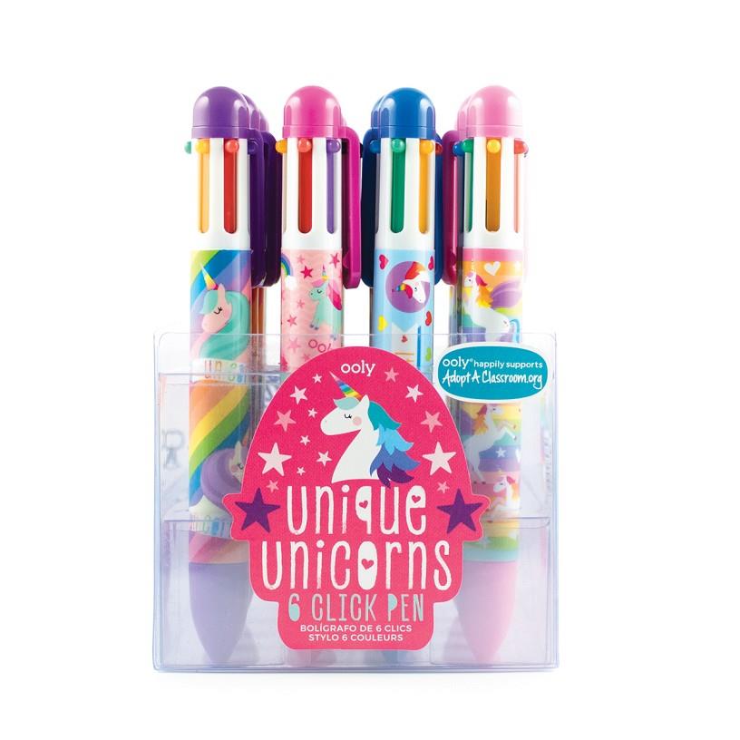 6 CLICK PEN UNICORNS BOLIGRAFO DE 6 COLORES UNICORNIO 132082 | 879426008989 | Librería Castillón - Comprar libros online Aragón, Barbastro