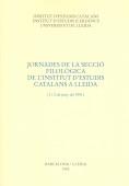 JORNADES DE LA SECCIO FILOLOGICA DE IEC A LLEIDA | 9788472832077 | Librería Castillón - Comprar libros online Aragón, Barbastro