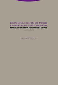 EMPRESARIO CONTRATO DE TRABAJO Y COOPERACION ENTRE EMPRESAS | 9788481646450 | FERNANDEZ LOPEZ, MARIA FERNANDA (COOR.) | Librería Castillón - Comprar libros online Aragón, Barbastro