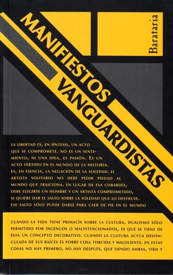 MANIFIESTOS VANGUARDISTAS | 9788495764898 | VV.AA. | Librería Castillón - Comprar libros online Aragón, Barbastro