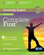 Complete First for Spanish Speakers Student's Book without Answers with CD-ROM 2 | 9788483238127 | Brook-Hart, Guy | Librería Castillón - Comprar libros online Aragón, Barbastro