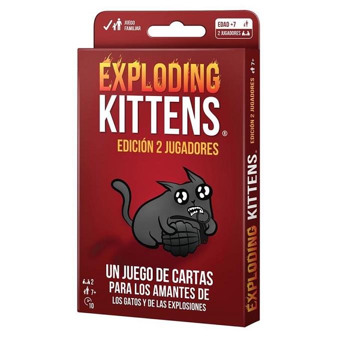 JUEGO DE CARTAS EXPLODING KITTENS EDICIÓN 2 JUGADORES | 810083041827 | Librería Castillón - Comprar libros online Aragón, Barbastro