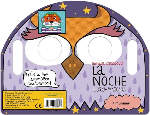 La noche. Libro-máscara | 9788408290865 | Arrazola, Amaia | Librería Castillón - Comprar libros online Aragón, Barbastro