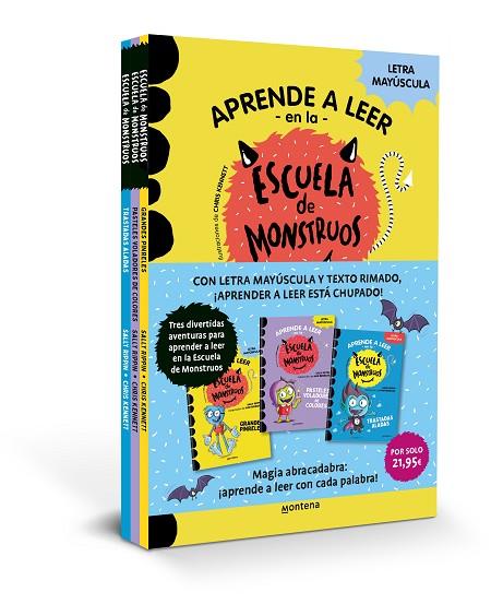 Aprender a leer en la Escuela de Monstruos - Pack con los libros 4, 5 y 6 | 9788410298668 | Sally Rippin | Librería Castillón - Comprar libros online Aragón, Barbastro